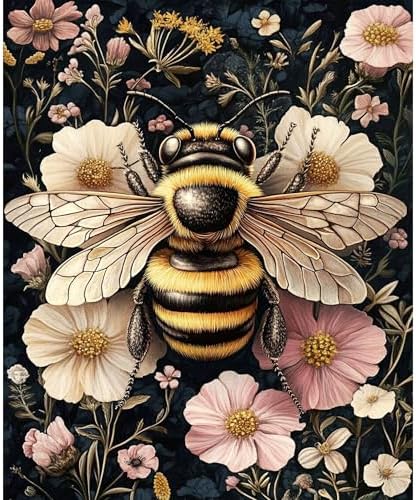 TOPCLTV Bee Diamond Art Kits for Adults, Honeybee Diamond Painting Kits