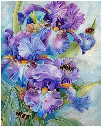 Flower Paint by Numbers Kit for Adults Paint by Number for Adult Beginner