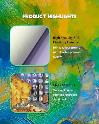 forever young Masterpiece Series Small Diamond Art Kits, 5x7 Inch Canvas