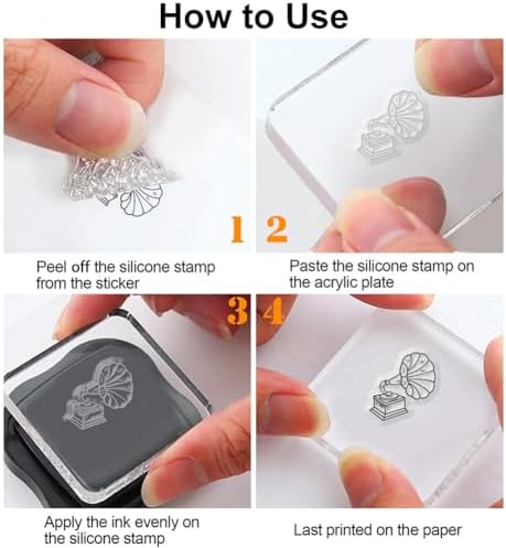 PH PandaHall Life Little Things Clear & Transparent Silicone Stamps for Card Making, Decoration, DIY Scrapbooking & Crafts