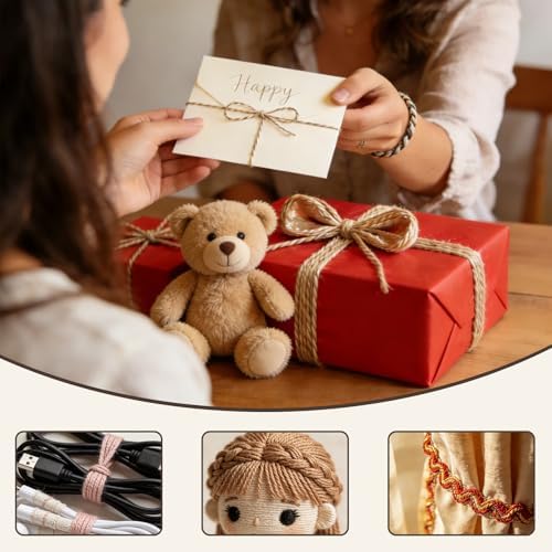Embroidery Floss - Cross Stitch Threads - Friendship Bracelets Floss - Crafts Floss - 14 Skeins Per Pack Embroidery Floss, Light Mocha Brown Gradient