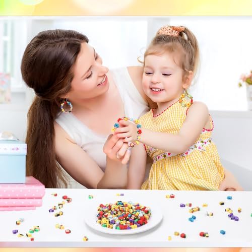 300Pcs Back to School Polymer Clay Beads for Jewelry Making