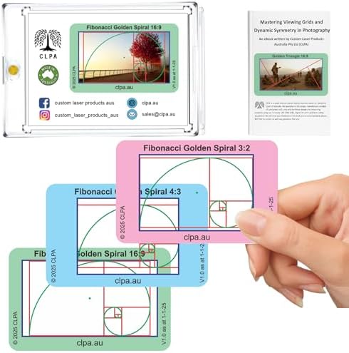 Fibonacci Golden Spiral Directors Viewfinder Card