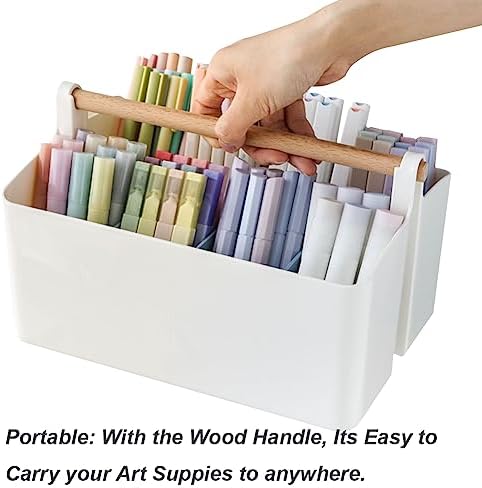 Art Supply Caddy Organizer with Handle,Teacher Tool Storage with Divider