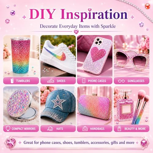 Lizuart Bedazzling Kit, 30000 Pcs Bedazzler Kit with Rhinestones and Tools