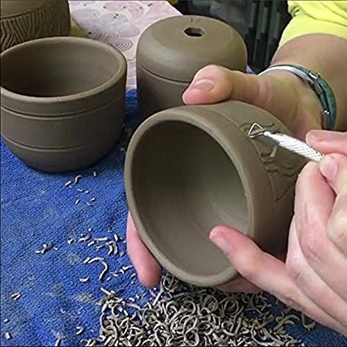 COMIART 6 PCS Sludge Pottery Clay Scraper Clay Sculpting Modelling Tools