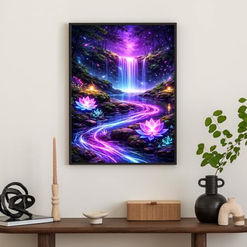 Diamond Art Kits for Adults & Beginners, Waterfall Diamond Painting Kit