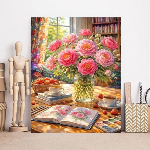 Flowers Diamond Art Kits for Adult Diamond Painting Kit for Beginner