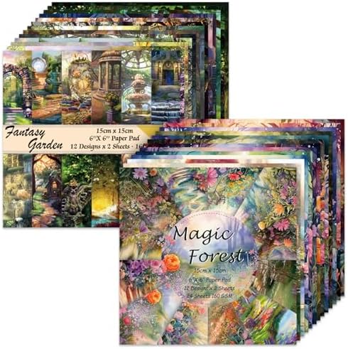 6x6" Scrapbooking Paper Pad Single Sided Decorative Colored Papers
