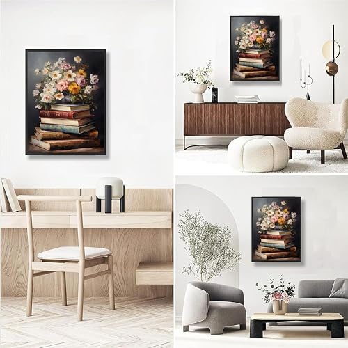 Book Paint by Numbers for Adults with Framed Canvas - with Wooden Easel