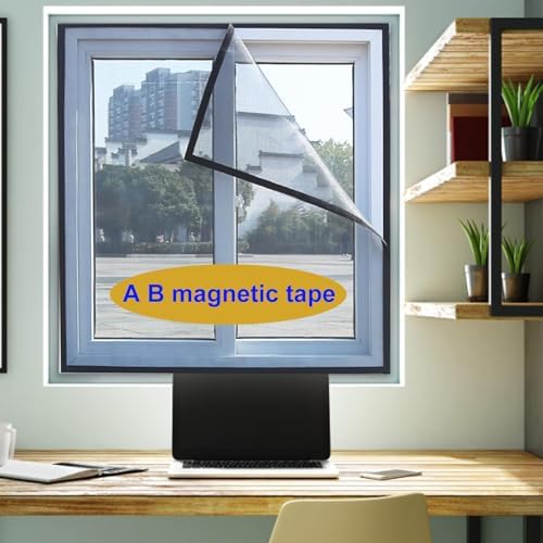 A+B Magnetic Tape with Adhesive Backing, (15ft x 0.5in x 2Pack) a b Paired Flexible Magnet Strips Match to Use for DIY Crafting