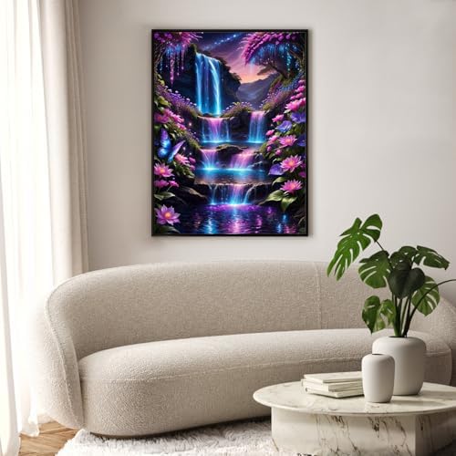 Diamond Art Kits for Adults & Beginners, Waterfall Diamond Painting Kit