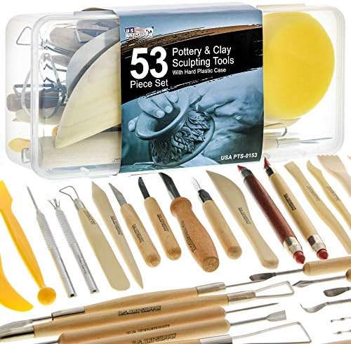 U.S. Art Supply Pottery & Clay Tools Set (53-Piece)