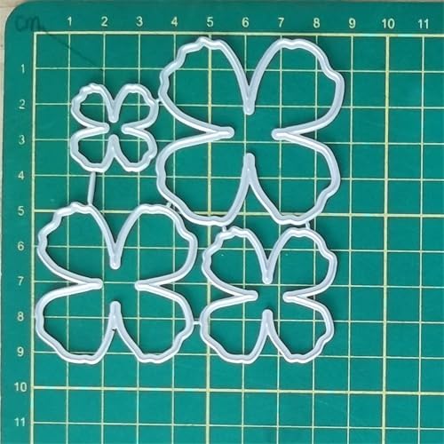 Scrapbooking Die-Cuts for Card Making, Christmas Metal Cutting Dies, Paper Craft Punch Template, Background Embossing Stencils, DIY Album Décor (Flower E)