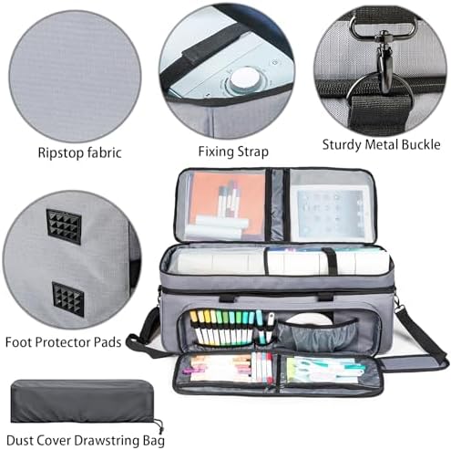 Double Layer Carrying Case for Cricut Maker 4/3, Explore Air 2/3/4 Die Cut