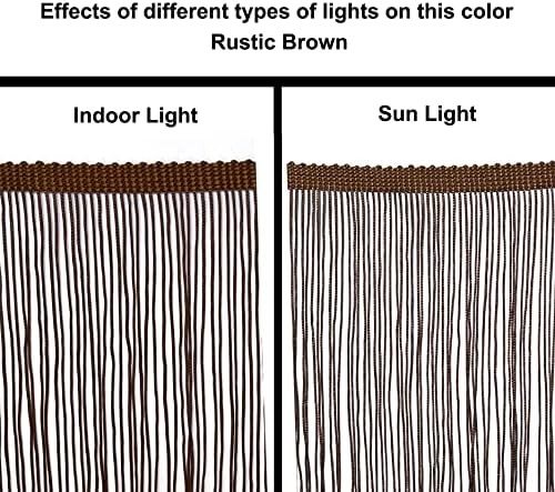 5 Yards of 4" Long Chainette Fringe Thread Yarn Tassel Trim Braid Fringe for Crafts Sewing and Decor-Rustic Brown