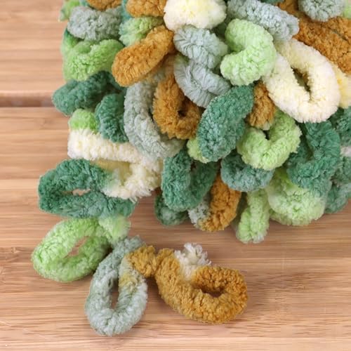 JubileeYarn Fun Finger Loops Yarn - 100g/Skein Jumbo Polyester - Auxo - 1 Skein