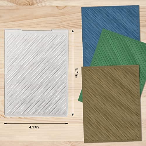 Strips Plastic Embossing Folders for Card Making Lines Background Scrapbooking Plastic Template Photo Album Card Paper Handmade DIY Craft Decoration Template Molds