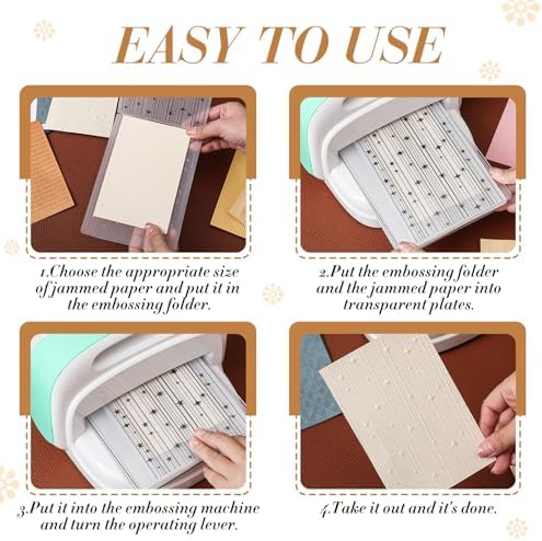8 Pcs Geiseralie Embossing Folders for Card Making,Vintage Style