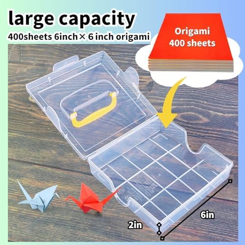 Someie｜Origami Paper for Kids｜Origami kit｜Kids Craft｜6 Inch (15cm) Origami Paper Storage Container ｜Japanese Pattern Sheets 4 Pattern×10 Sheet Each Total 40 Sheets (Japanese Pattern：flower)