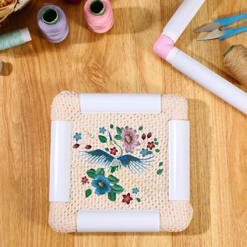 Janinka 3 Pcs Embroidery Hoop Cross Stitch Frames and Hoops, Mixing Colors