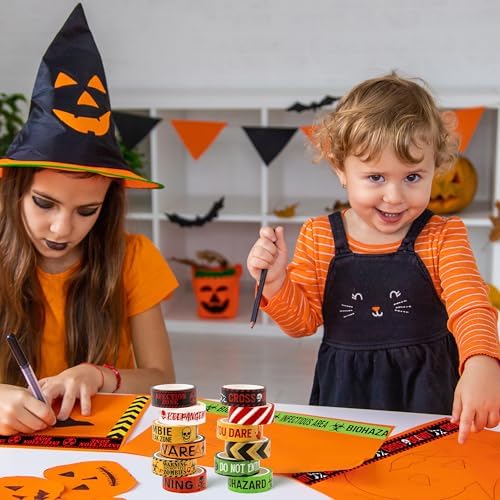 12 Rolls Halloween Horror Decorative Tapes for Scrapbooks