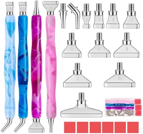 DoreenBow 28Pcs Diamond Art Tools Metal Thread Tip Diamond Art Accessories