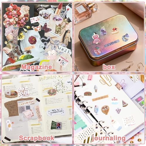 30 Sheets Japanese Sticker Book Manga 800Pcs Old Showa Style Embroidered Scrapbook Stickers Cute Korean Stickers for Journaling Scrapbooking Kawaii Food Sticker for Kids Adult DIY Cosmic Books