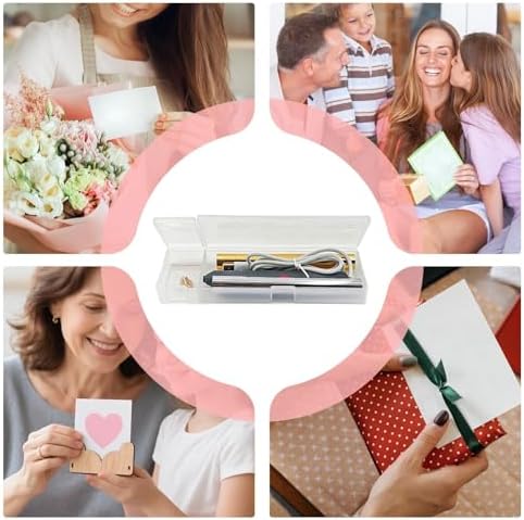 Foil Pen USB Heat | Foil Embossing Tool, with 4 Size Metal and Storage Box, Foils Quill Pens Kit, Hot Foiling Pen for Card Making Scrapbooking Tools