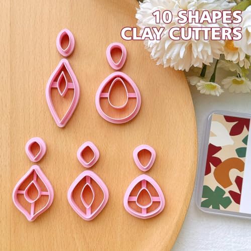 Keoker Polymer Clay Cutters, Boho Polymer Clay Cutters, Clay Earrings Cutters, Basic Polymer Clay Jewelry Making Supplies, Polymer Clay Cutter Sets
