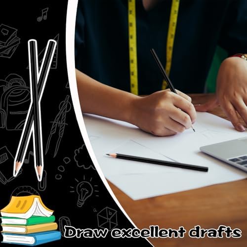 60 Pack Bulk Black Colored Pencils for Kids, Pre-sharpened Art Pencils Back to School Supplies Set, Drawing Sketching Pencils for Students, Teachers, Classroom