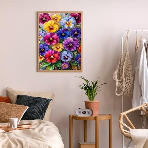 Flowers Diamond Art Kits for Adults, Diamond Painting Kits 12x16 Inch | Diamond Painting Kits for Adults Beginners, Gem Art, 5D Full Drill, DIY Arts and Crafts for Gift Home or Decor