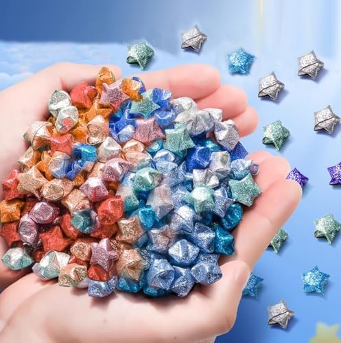 Origami Star, Star Paper, Paper Star Strip, Flash Origami, DIY origami paper star strips (18 colors/360 sheets)