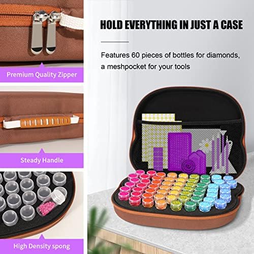 ZORETCO Diamond Art Storage - 120 Containers Diamond Art Kits for Adults