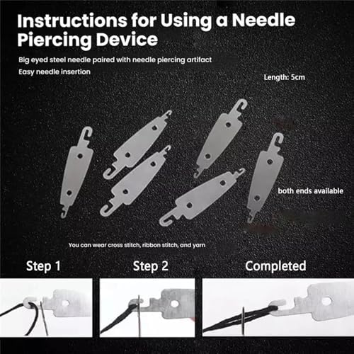 Sewing Tool Set, 37Pcs Big Eye Steel Sewing Needles Kit, Threader and Needle Repair Kit, Needle Threaders and Seam Ripper for Hand Sewing (37pcs tool kit)