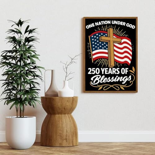One Nation Under God Diamond Art Kits for Adult Diamond Painting Kit