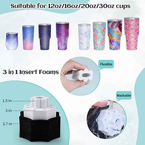 4 Arm Cup Turner for Crafts Tumbler,Multi Tumbler Spinner Machine Kit,Tumbler Turner DIY Glitter Epoxy Resin Tumblers (4X-Black)