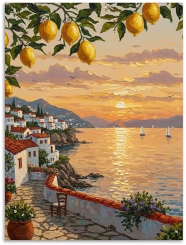 Lemon Tree Diamond Art Kits for Adults Beginners 12x16 in, DIY Craft Gift