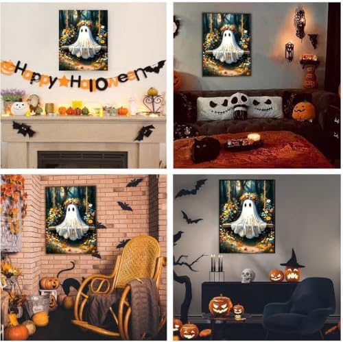 SUJINMEI Ghost Paint by Numbers Kit for Adults Without Frame 16X20 inch
