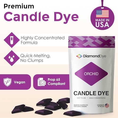 Orchid Candle Dye Chips, Soy & Paraffin Candle Making, 25 Pack