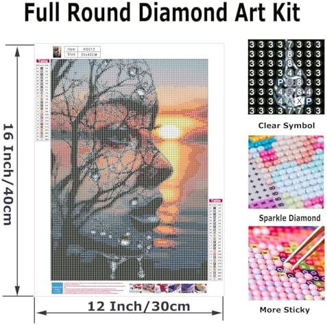 Abstract Diamond Art Kits for Adults,5D Landscape Diamond Painting Kits