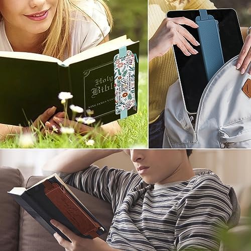 FINPAC 2-Pack Elastic Pen Holder for Notebook Leather Pen Holder
