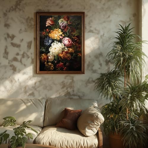 Paint by Numbers for Adults Peonies, Paint by Numbers Flowers 16x20 Inch