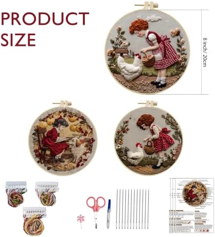 Embroidery Kit for Adult Craft Lovers, Embroidery DIY Starter Kit