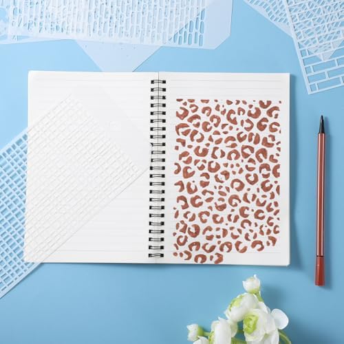 8 Pcs Journal Stencils Bullet Dotted Journals Supplies Planner Stencil
