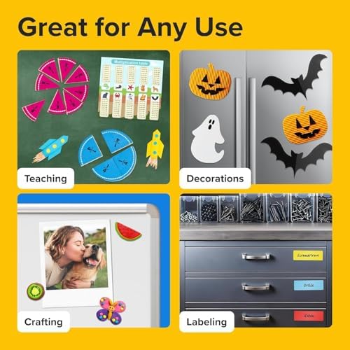 Super Sticky Magnetic Tape for DIY & Crafts, 20ft x 1/2in (6m x 1.25cm)