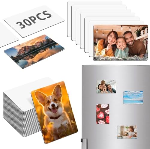 30 PCS Sublimation Magnet Blanks Bulk, 4x6 Inch, Soft Magnetic