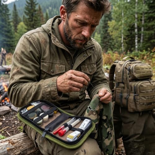 Army Sewing Kit for Adult Men Military Survival Emergency Sewing Kit Button