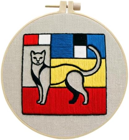 Embroidery Kit for Beginners & Adults with Animal Pattern