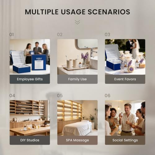 HIQILI Clove Essential Oil Set, Bulk Pack for Business, Oral Care, Diffuser
